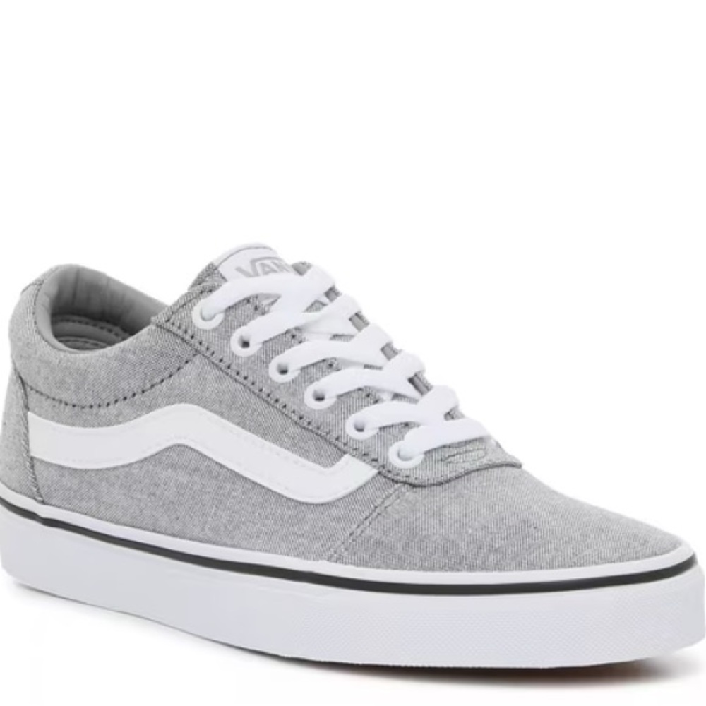 Vans Gray and White Sneakers